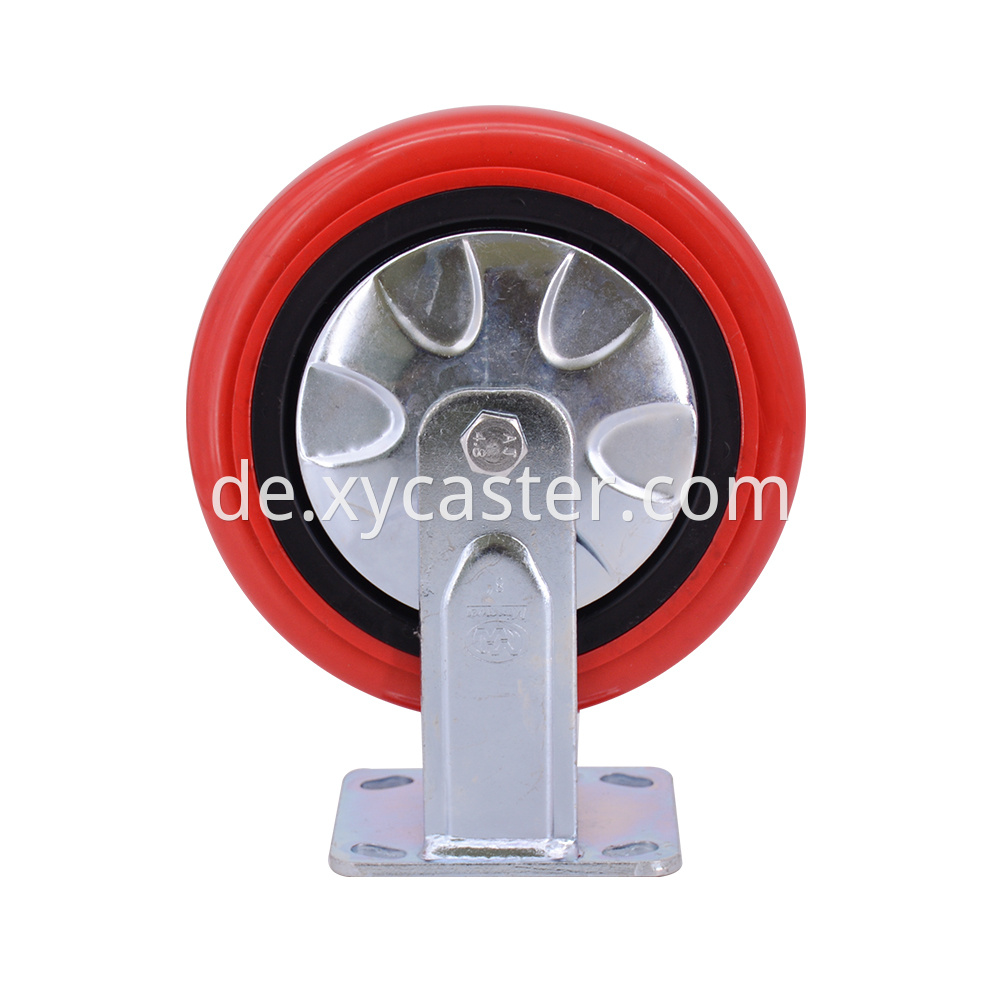 8 Inch Red Pvc Wheel